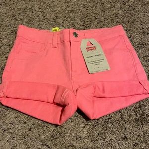 Leviβs girls shorty pink shorts